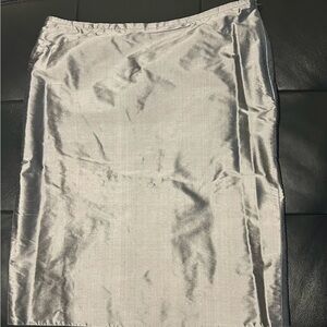 Armani Collezioni Silk Grayish Silver Skirt